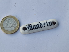 Antik Porzellan Schild Mandeln