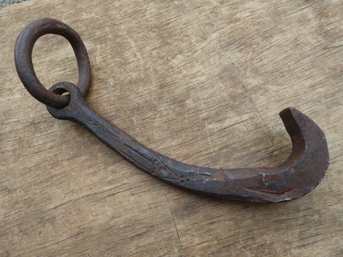 Antiker eisenhaken haken mit - antiker,