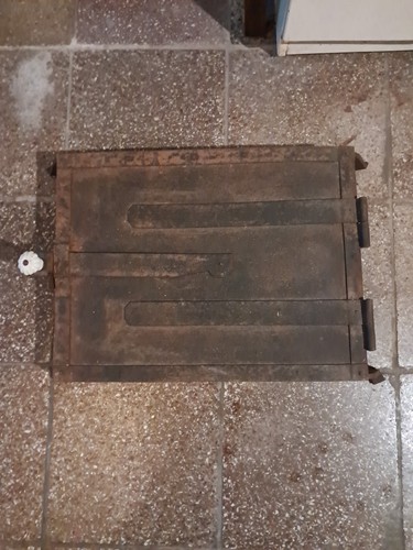 Alte metall backofentür - alte,